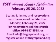 2022 Annual Ladies Celebration
